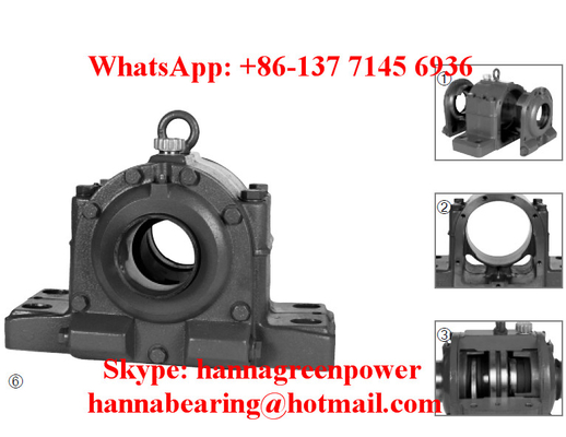 HFOE 218 BL Bloque de tubería con anillo transportador de aceite para ventilador de PA 90x410x250mm