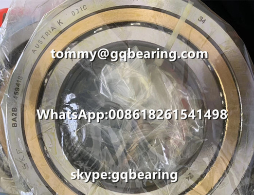 Gcr15 rodamiento de bolitas angular del contacto del material SKF BA2B 459418 del latón de la precisión material de acero de la jaula
