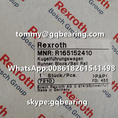 Tipo material de acero bloque estándar del reborde de Rexroth R165132320 del corredor de la altura de la longitud estándar