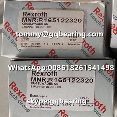 Tipo material de acero bloque estándar del reborde de Rexroth R165122320 del corredor de la altura de la longitud estándar