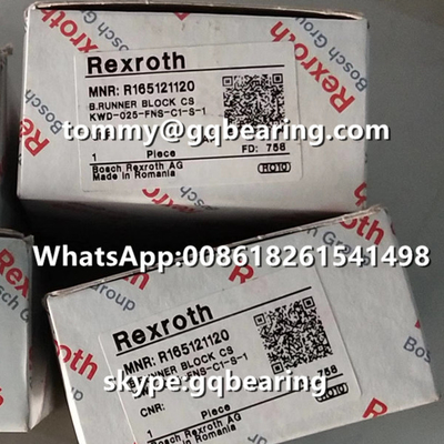 Tipo material de acero bloque estándar del reborde de Rexroth R165121120 del corredor de la altura de la longitud estándar