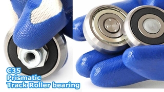 Rodillo prismático C35 (C35-2RS ZZ): especializado para riel en U compacto de 35 mm