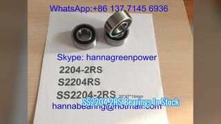 Rodamiento de bolitas autoalineador de acero inoxidable SS2204 2RS
