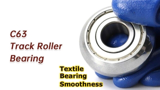 Rodamiento de rodillos de oruga C63 (17x50x17,5 mm): Componente de guía lineal para máquinas textiles