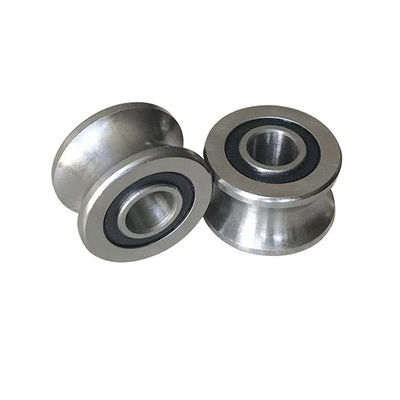 comprar U Groove SG25-2RS rodamiento de rodillos de guía lineal SG25 para maquinaria textil 8x30x14mm Fabricación en línea