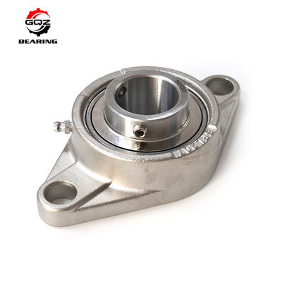 Comprar UCFL204 Dos tornillos de rodamiento montado con brida ovalada de 20 mm de eje por mayor rodamiento de bloques de almohada de hierro fundido para máquinas transportadoras agrícolas Fabricación en línea