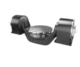 Comprar Mesa giratoria de doble soporte HIWIN RAB-500 de 2 ejes con motor de par refrigerado por agua y sin juego para moldes, aeroespacial y fresado CNC Fabricación en línea