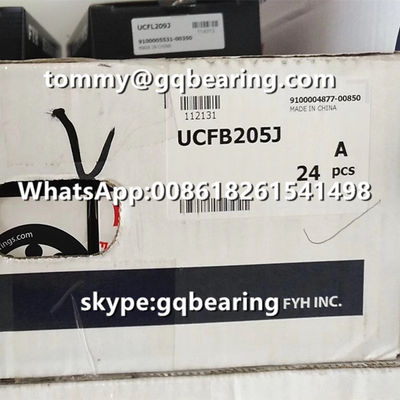 comprar Material de hierro fundido FYH UCFB205J rodamiento de bolas de bloque de almohada con tres tornillos UCFB205 Fabricación en línea