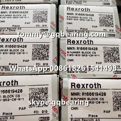 comprar Rexroth R166619420 Material de acero Tipo estrecho longitud corta altura estándar SKS Bloque del corredor Fabricación en línea