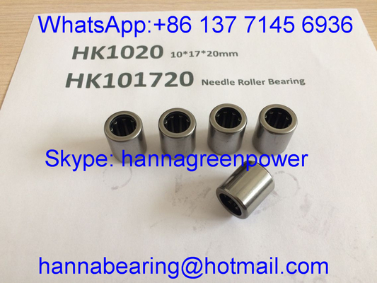 HK101720 / HK1020 / TA1020Z rodamiento de rodillo de aguja de copa con extremo abierto 10 * 17 * 20 mm