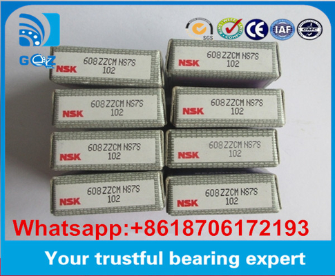 NSK 608ZZ C3 Rodamientos para automóviles NSK 608ZZ Envasado de tubos 608ZZCM NS7S Tamaño 8*22*7 mm