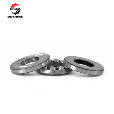 51306 Rodamiento de bolas de empuje de acero metálico axial Gcr15 con jaula de chapa de acero 30x60x21 mm