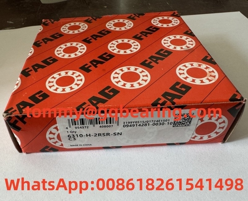 Cajera de acero de chapa FAG 6310-H-2RSR-SN-C3 rodamiento de bolas de ranura profunda 50x110x27mm
