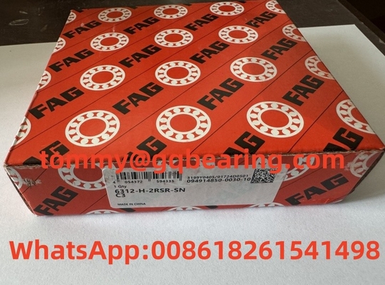 Cajera de acero en chapa FAG 6312-H-2RSR-SN-C3 rodamiento de bolas de ranura profunda 60x130x31mm