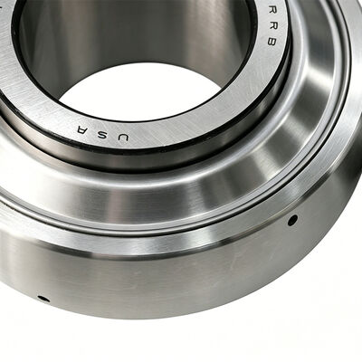 LYS 207 2F Spherical Outer Insert Ball Bearing, Eccentric Lock Collar & Dual-Side 2F Metal Finger Composite Labyrinth Seals