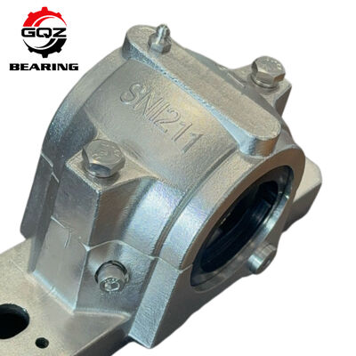 LEF203 2F Square 4-Bolt Flange Bearing Unit, Double 2F Flinger-Rubber Anti-Mud Seals