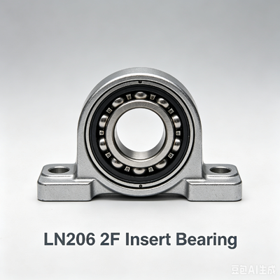 LN206 2F Doble sello de inserción de rodamiento de bolas de 30 mm de ancho
