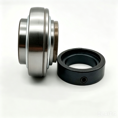 UY 210 2S Double Sealed Eccentric Lock Outer Spherical Insert Bearing For Agricultural & Textile Machinery
