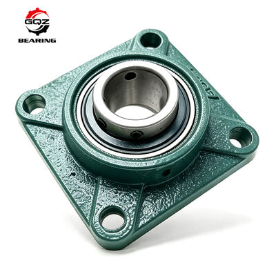 GQZ SS UCF205 Stainless Steel 4-Bolt Square Flange Bearing Unit 25mm Bore Corrosion Resistant Mounted Bearing