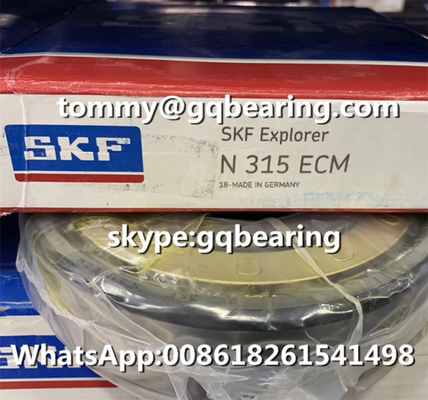 Gcr15 Material de acero SKF N315ECM Rodamiento cilíndrico de rodamiento de fila única