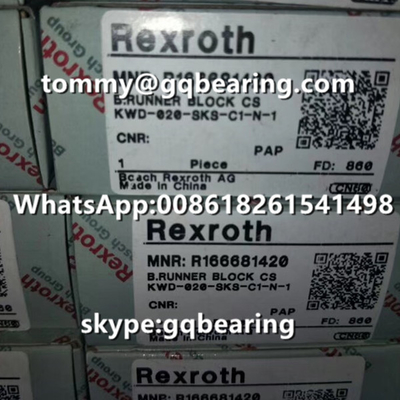 Tipo material de acero bloque estándar del reborde de Rexroth R165141420 del corredor de la altura de la longitud estándar