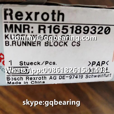 Tipo material de acero bloque estándar del reborde de Rexroth R165189320 del corredor de la altura de la longitud estándar