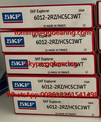 H5 las bolas de cerámica SKF 6012-2RZ/HC5C3WT escogen el rodamiento de bolitas profundo del surco de la fila 60 x 95 x 18 milímetros