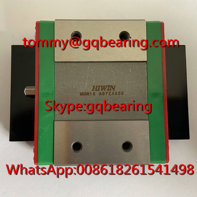 Acero inoxidable HIWIN MGW5C Bloque lineal MGW5CZ0CM rodamiento de bola lineal con bajo ruido